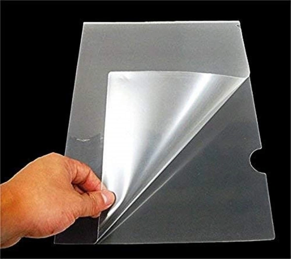 L Folder Clear A/4 Size (20pc Pkt) - Transparent