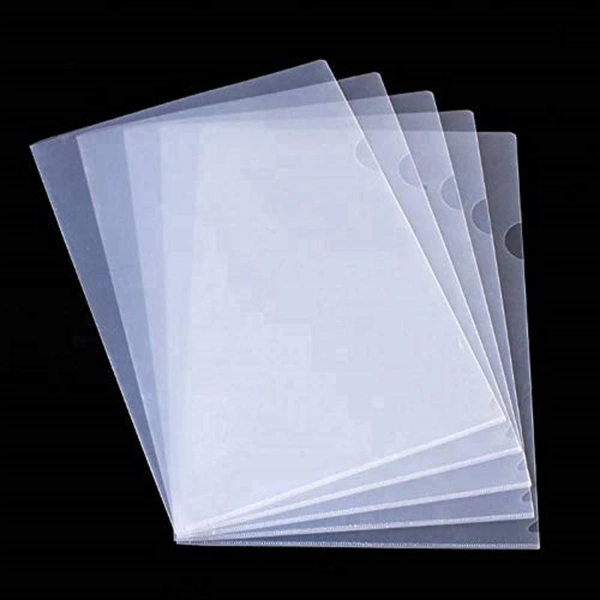 L Folder Clear A/4 Size (20pc Pkt) - Transparent