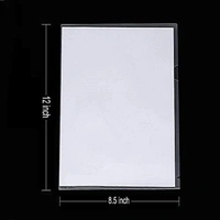 L Folder Clear A/4 Size (20pc Pkt) - Transparent