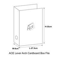 Box File China Lever 32 Onz Board (4pc Pkt) - Mix