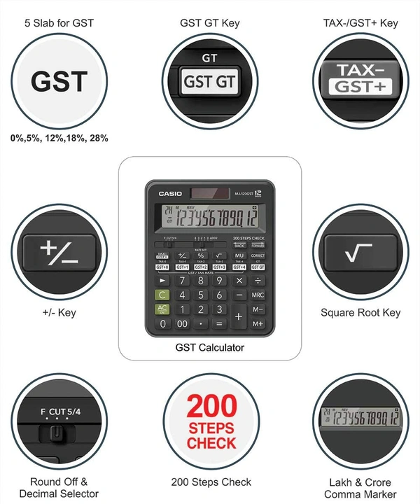 Casio MJ-120GST Calculator - 