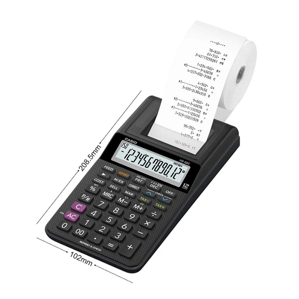 Casio HR-8RC-BK Printing Calculator