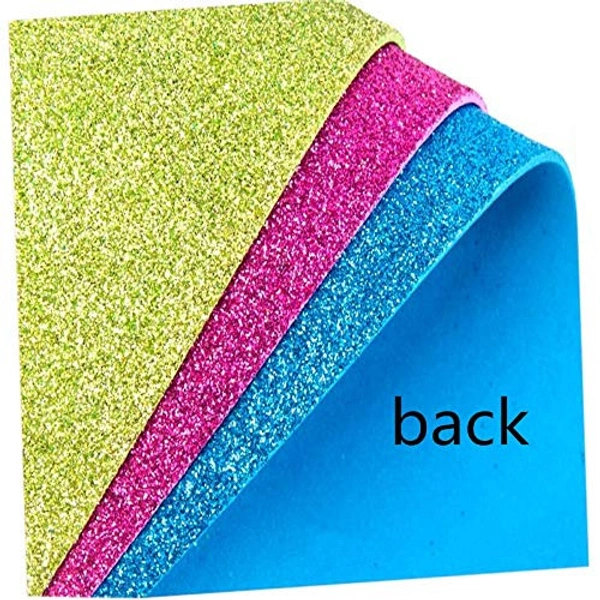 Glitter Foam Sticker Sheet A4 (10pc Pack) - Mix Color