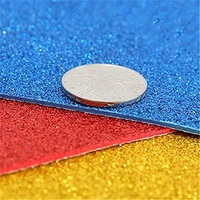Glitter Foam Sticker Sheet A4 (10pc Pack) - Mix Color
