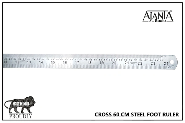 Steel Scale Cross 60cm 2 Feet
