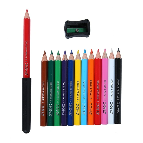Doms Pencil Color Half (MRP-30) - 12 Color Set