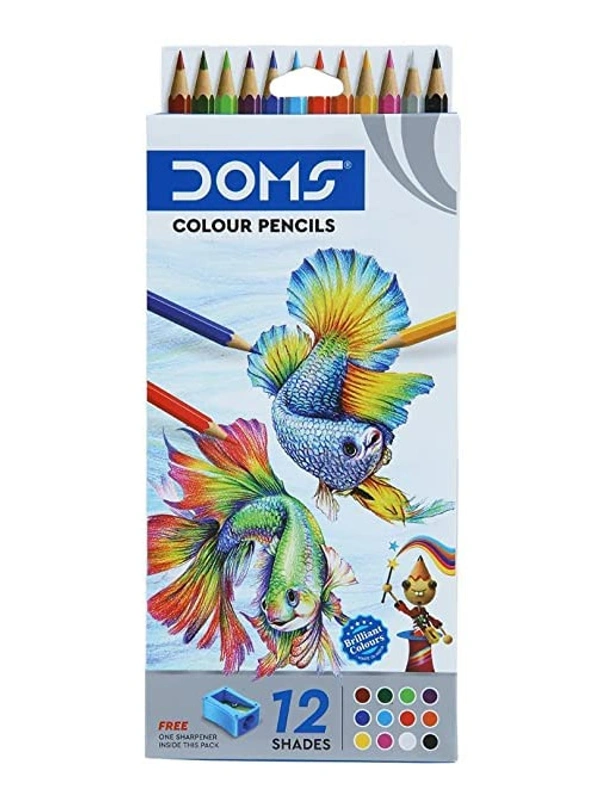 Doms Pencil Color Full (MRP-60)  - 12 Color Set