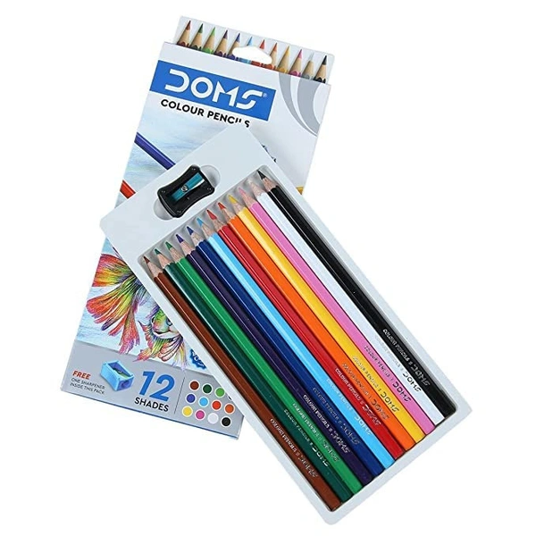 Doms Pencil Color Full (MRP-60)  - 12 Color Set