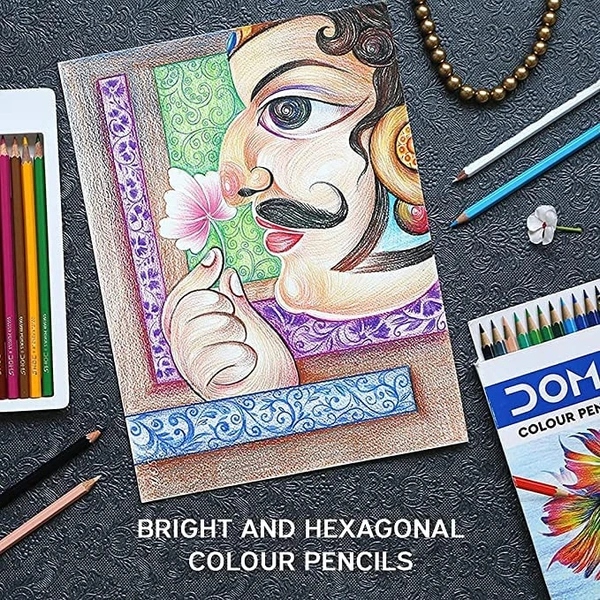 Doms Pencil Color Full (MRP-60)  - 12 Color Set