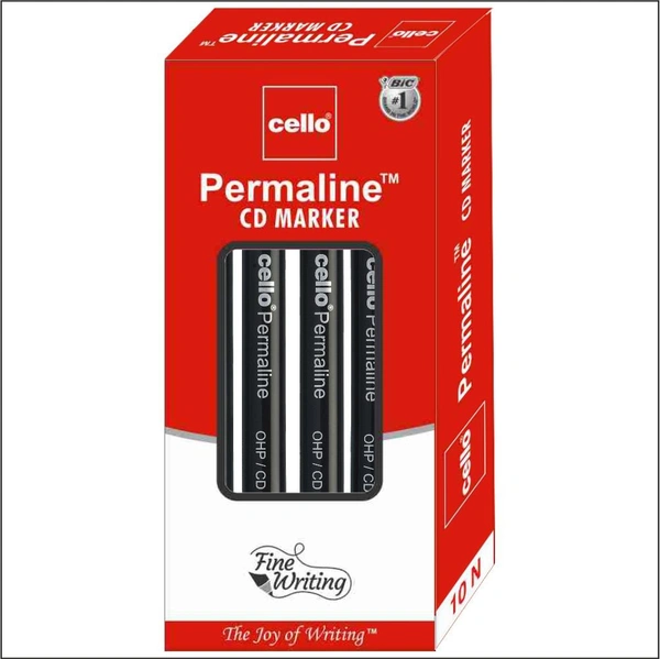 Cello Permaline CD Marker (10pc) - Black