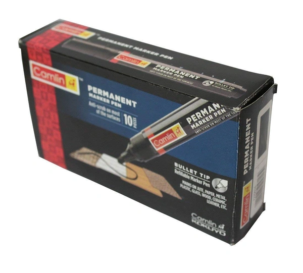 Camel Bold-E Permanent Marker (10pc) - Red