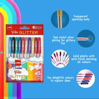 Cello Geltech Glitter Pen 10 Color ASS Set