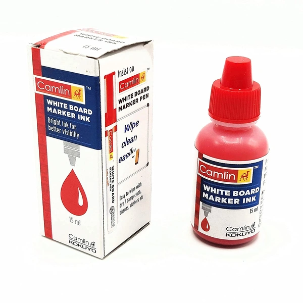 Camlin White Board Maker Ink 15 ML (35MRP) - Red