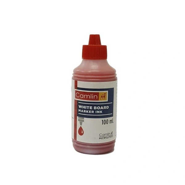 Camlin White Board Maker Ink 100 ML (240 MRP) - Red