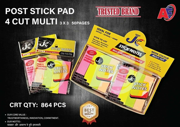 Sticky Note 4 Cut 50 Sheets