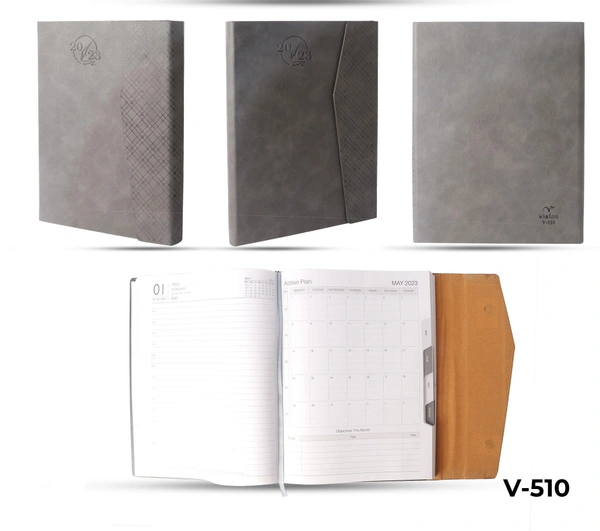 V-510 Diary 2023 B5 Double Magnet Flap With Box 