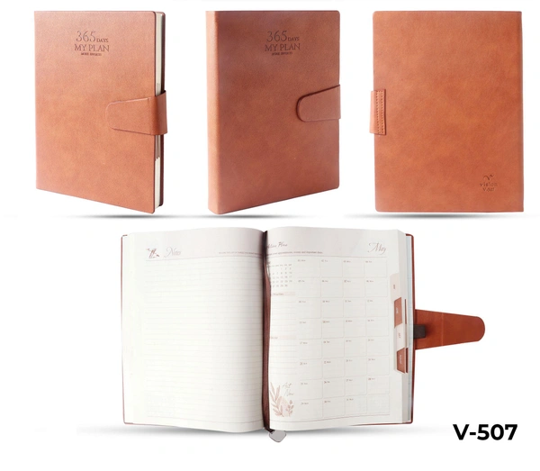V-507 Diary 2023 B5 Magnetic Flap Folder with Box