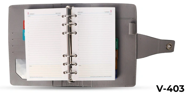 V-403 Small Organizor Pu / Thermo Diary 2023