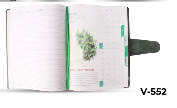 V-552 Diary 2023 B5 Eco Friendly Mag Flap W/Box