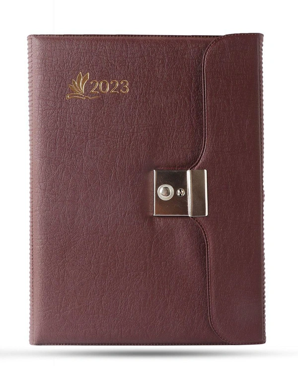 V-516 Diary 2023 B5 Nescafe Key Lock Folder Black