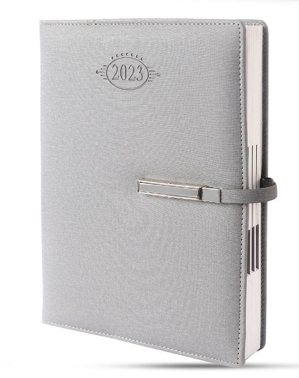 V-522 Diary 2023 B5 Nescafe Fabric W/Prem Lock & Box