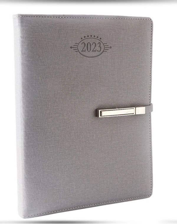 V-522 Diary 2023 B5 Nescafe Fabric W/Prem Lock & Box