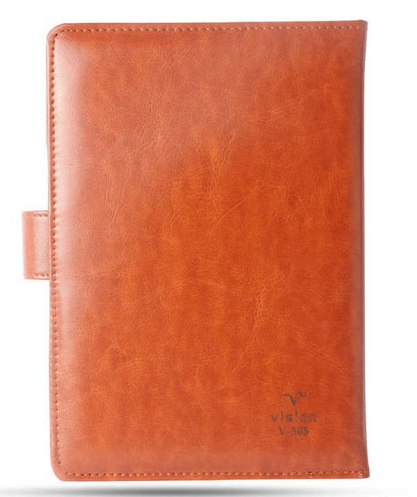 V-505 Diary 2023 A5 1 Dt. PU W/Button & Pocket