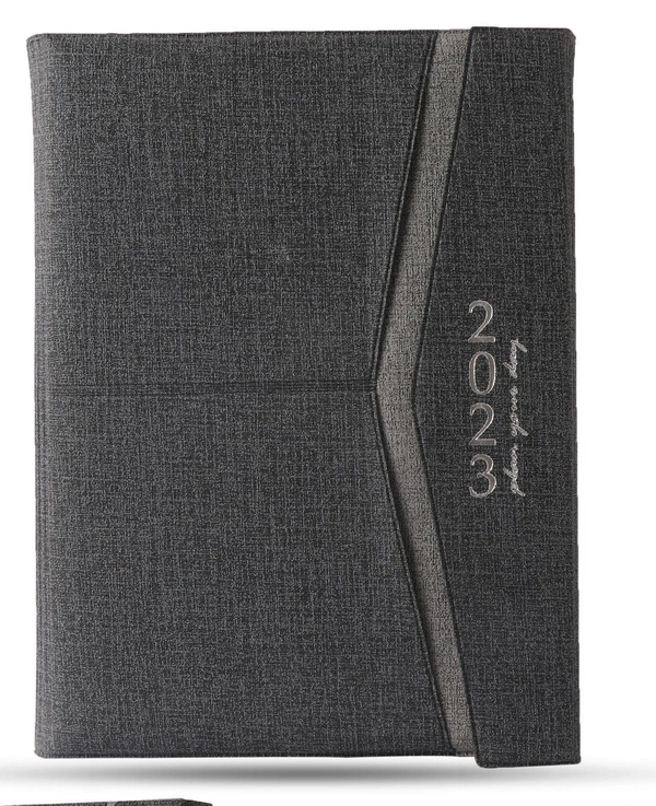 V-517 Diary 2023 B5 Nescafe Fabric Gf Magnetic Folder
