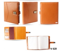 V-531 Diary 2023 B5 Chairman Natural Folder Special W/Pen & Box