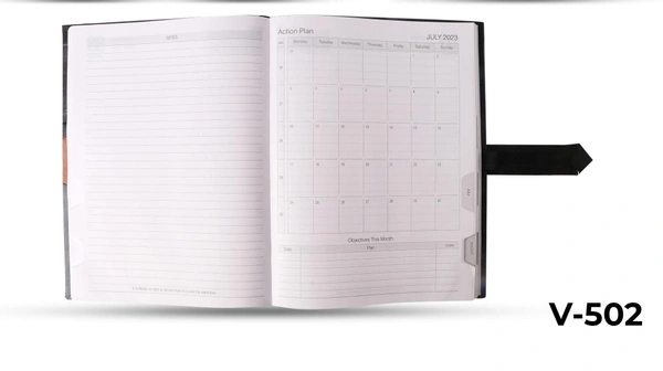V-502 Diary 2023 B5 Nescafe 1 Dt. Magnet Folder Thermo