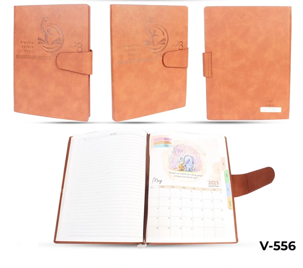 V-556 Diary 2023 B5 Breathe Magnet Flap W/Box