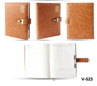 V-523 Diary 2023 B5 Nescafe PU W/Prem Lock & Box