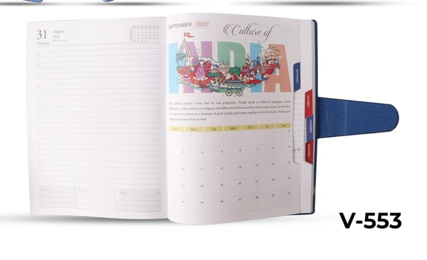 V-553 Diary 2023 B5 India Magnet Flap W/Box