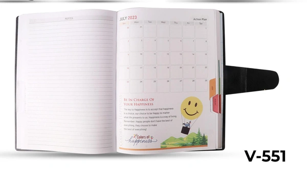 V-551 Diary 2023 B5 Happiness Mag Flap W/Box