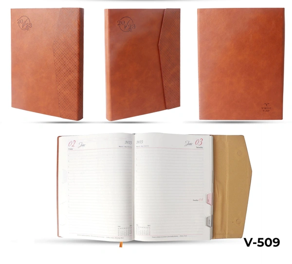 V-509 Diary 2023 B5 Double Magnet Flap W/Box