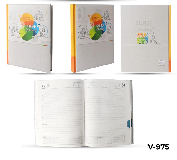V-975 Diary 2023 B5 Change Yourself Change The World