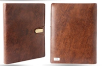 V-4 Diary Folder with 8000 mAh Power Bank 16 GB USB & Wireless Charger