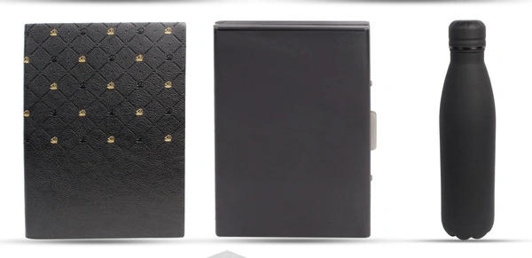 V-918 Gift Set W/ V-704+ Pen+ Card Holder+ Flask White Marble Box