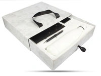 V-918 Gift Set W/ V-704+ Pen+ Card Holder+ Flask White Marble Box