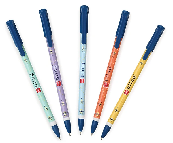 Cello Bling Pastel Pen MRP-6 (5pc) - Blue