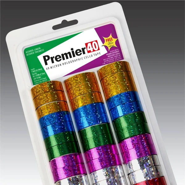 Premier Mettalic Tape 5yrd 0.5inch (39pc Pack)