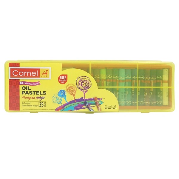 Camel Oil Pastel 25 Shades Plastic Box MRP-120