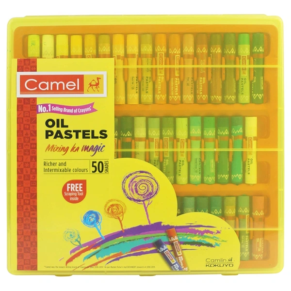 Camel Oil Pastel 50 Shades Plastic Box MRP-230