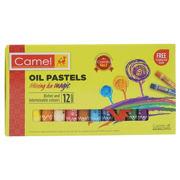 Camel Oil Pastel 12 Shades MRP-50