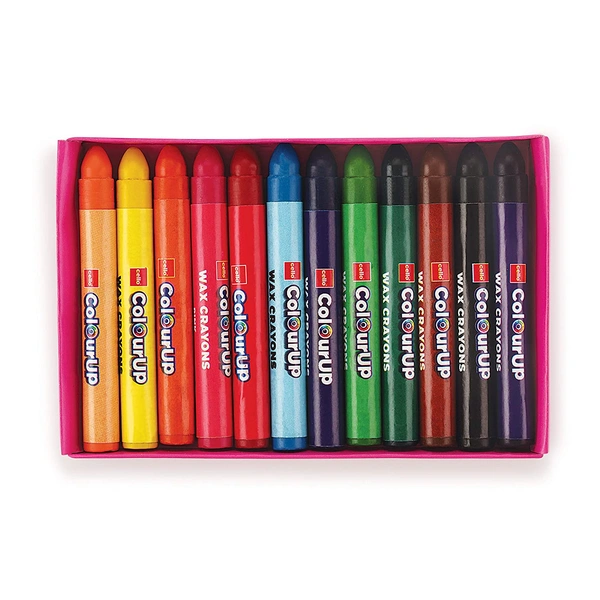 Cello ColourUp Wax Crayons Jumbo 12 Shades