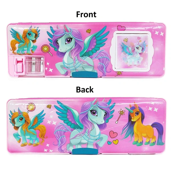 Pencil Box Multipurpose Pencil Box with Calculator & Dual Sharpener Pencil Boxes