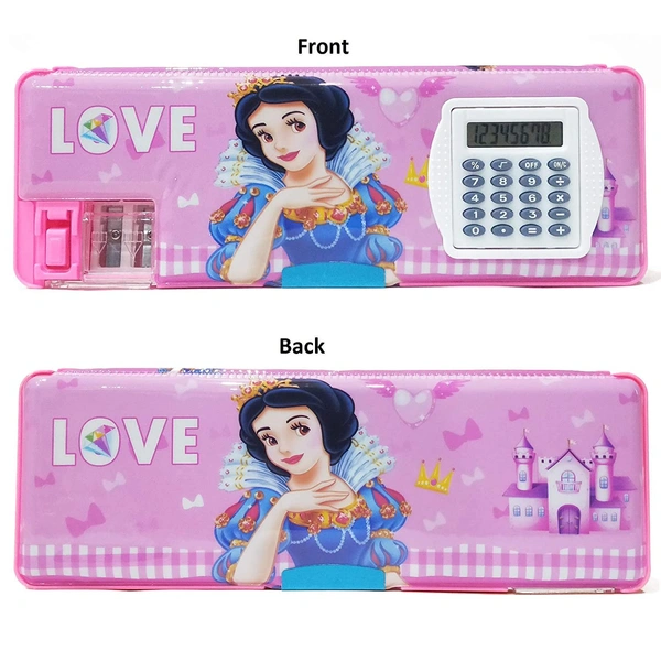 Pencil Box Multipurpose Pencil Box with Calculator & Dual Sharpener Pencil Boxes
