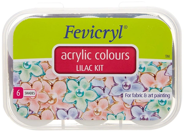 Fevicryl Acrylic Colors Lilac Kit 15ml X (6 Shades)