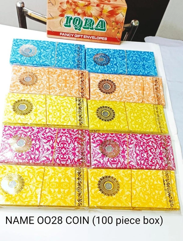 10pc Coin 0028 New Wedding Gift Envelopes/ Shagun Envelopes /Lifafa /Money Envelope/ Designer Envelopes