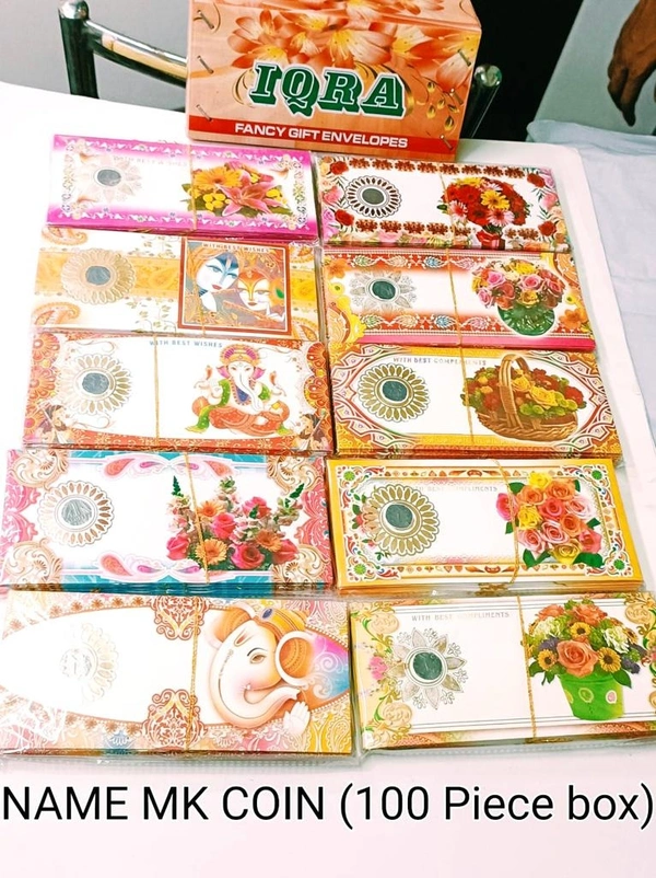 10pc Coin MK Coin Wedding Gift Envelopes/ Shagun Envelopes /Lifafa /Money Envelope/ Designer Envelopes